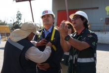 Ministro Valenzuela constata en terreno funcionamiento del reglamento especial del trigo en el marco de la Ley de Muestra y Contramuestra